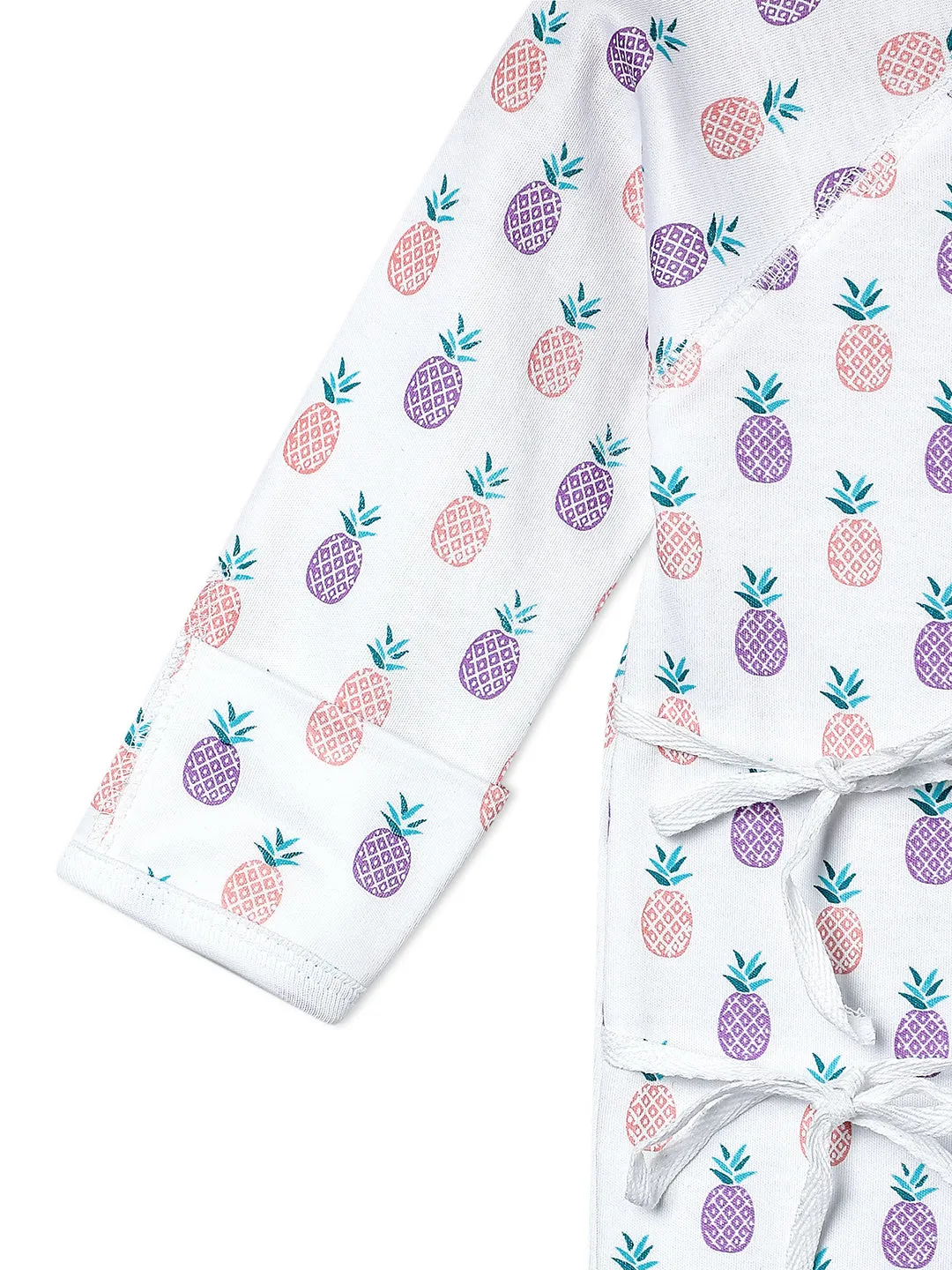 Jabla Infant Romper Combo Of 3: Fresh Slice For The Day-I Pine For You-Roses