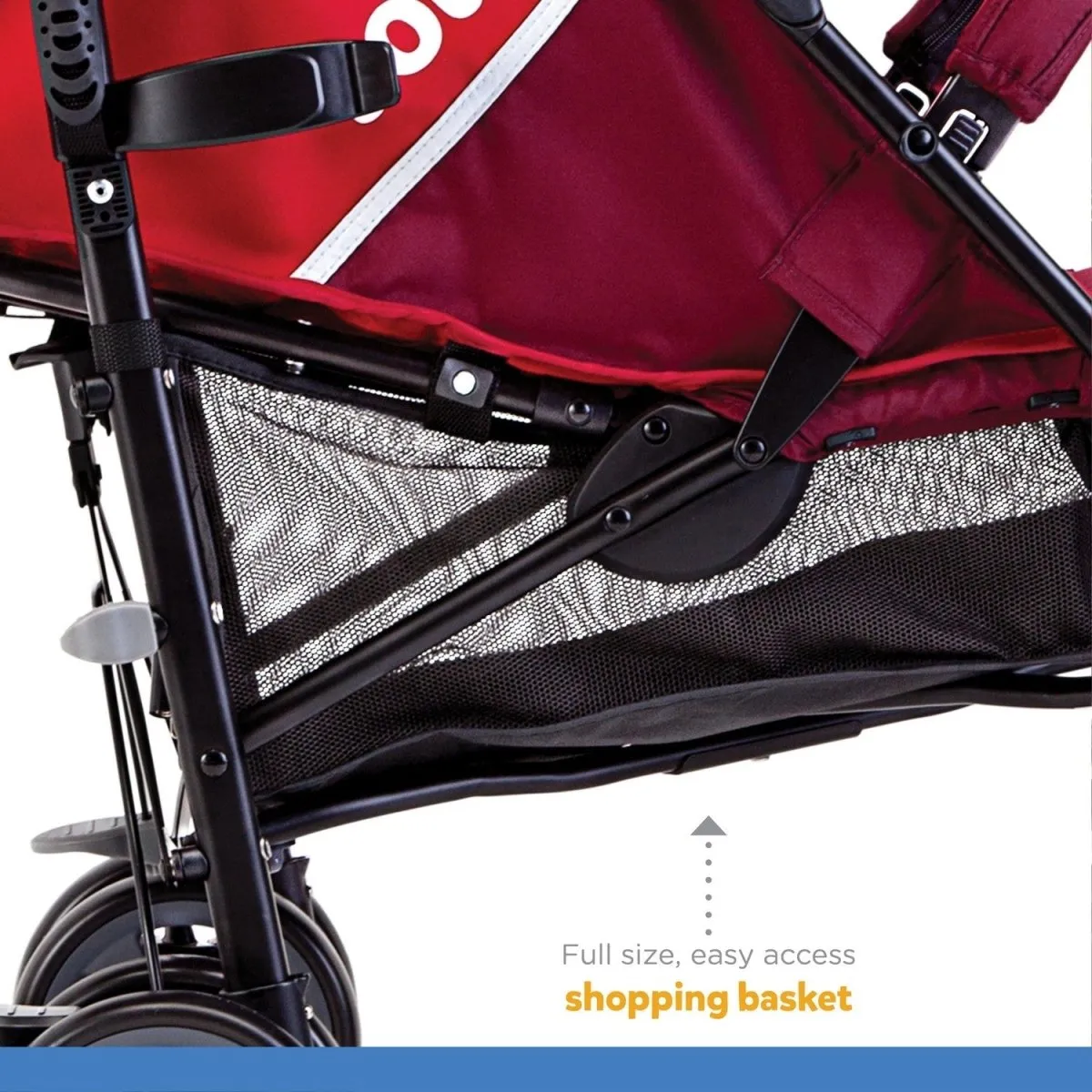 Joie Nitro lx Umbrella Stroller With Flat Reclining Seat- Cherry