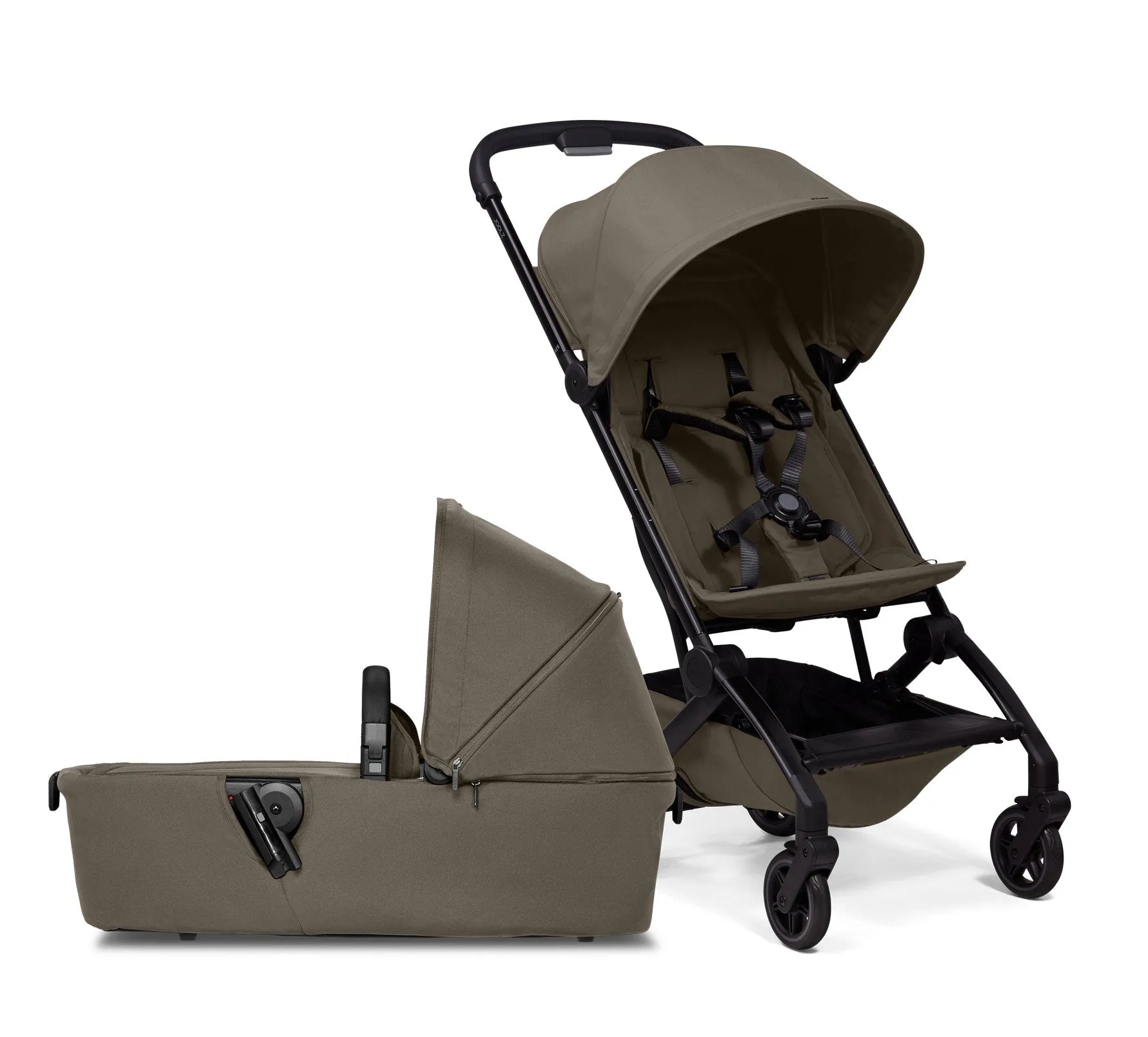 Joolz Aer  Classic Lightweight Compact Travel Stroller With Bassinet Bundle