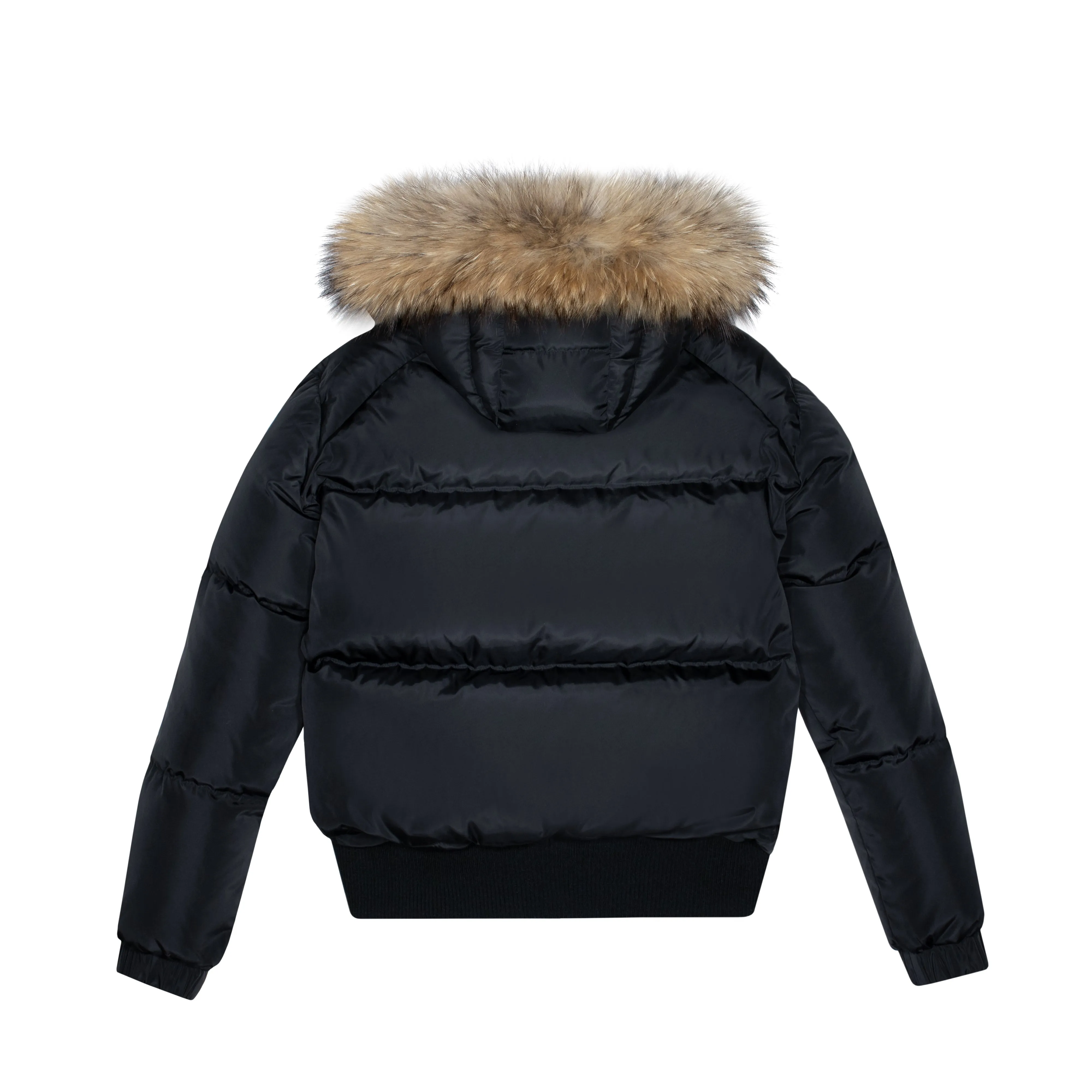 LENA JACKET BLACK NATURAL-RACOON