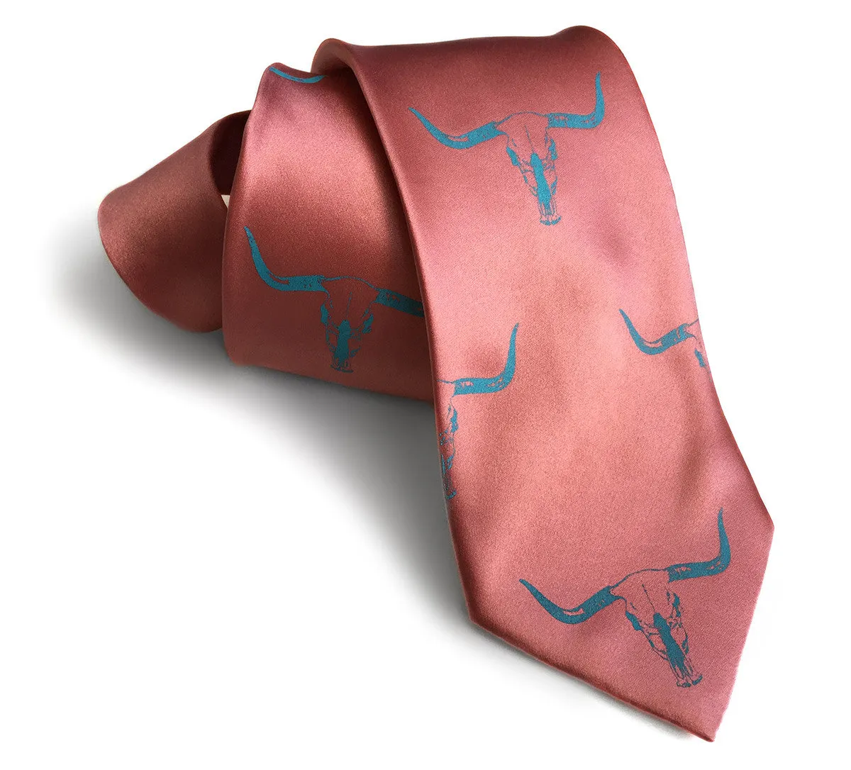 Longhorn Steer Skull Necktie