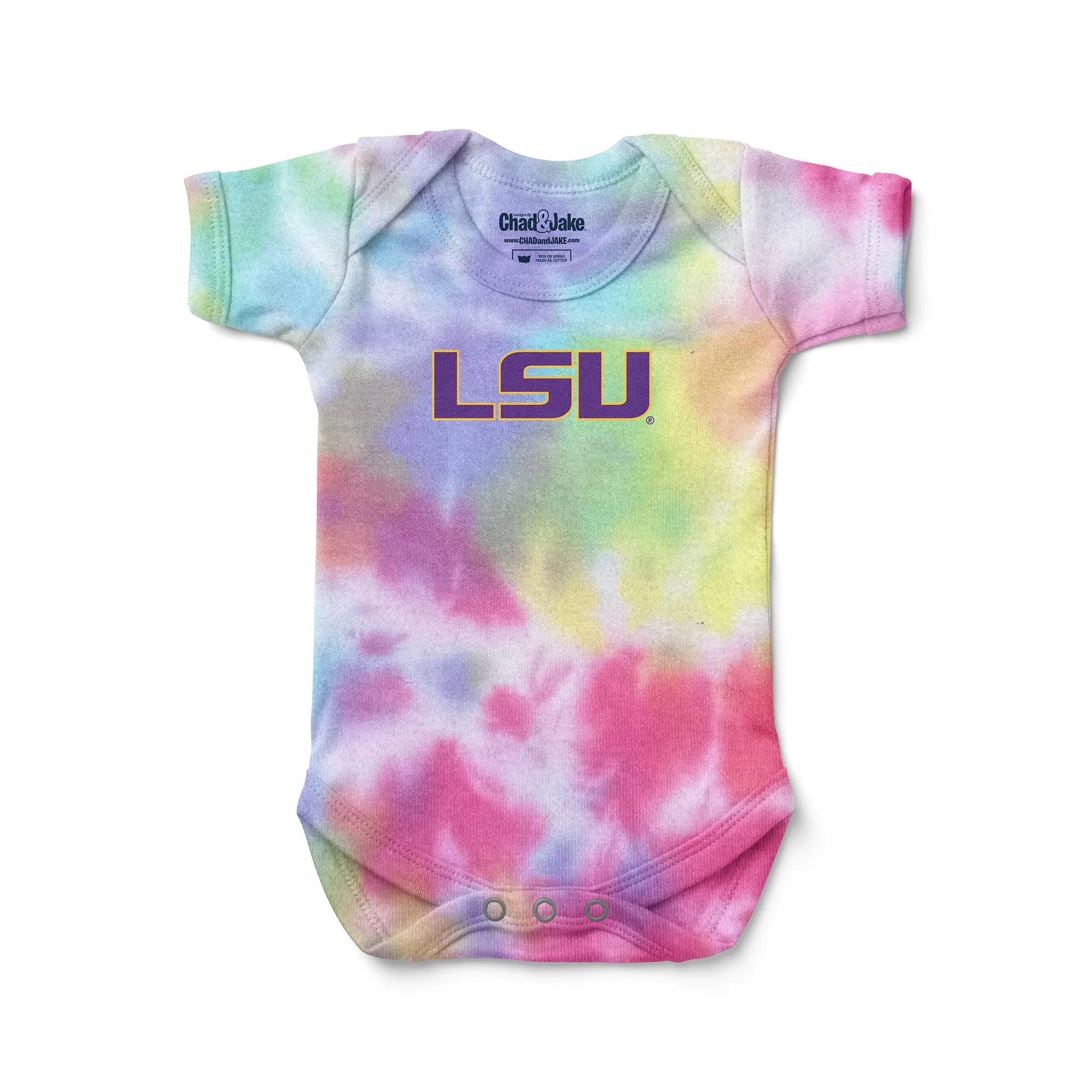 LSU Tigers Tie Dye Bodysuit