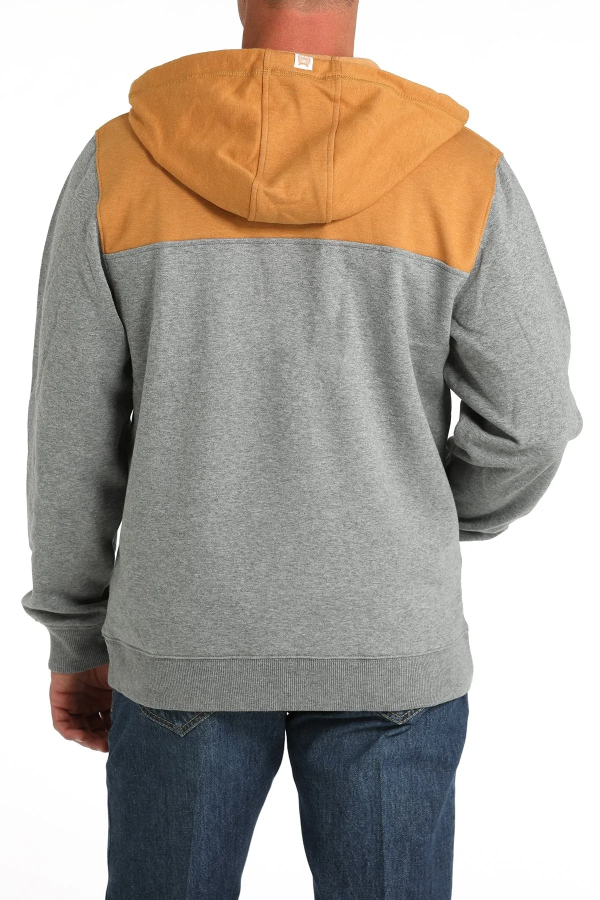 Men's Cinch Pullover Color Blocked Hoodie