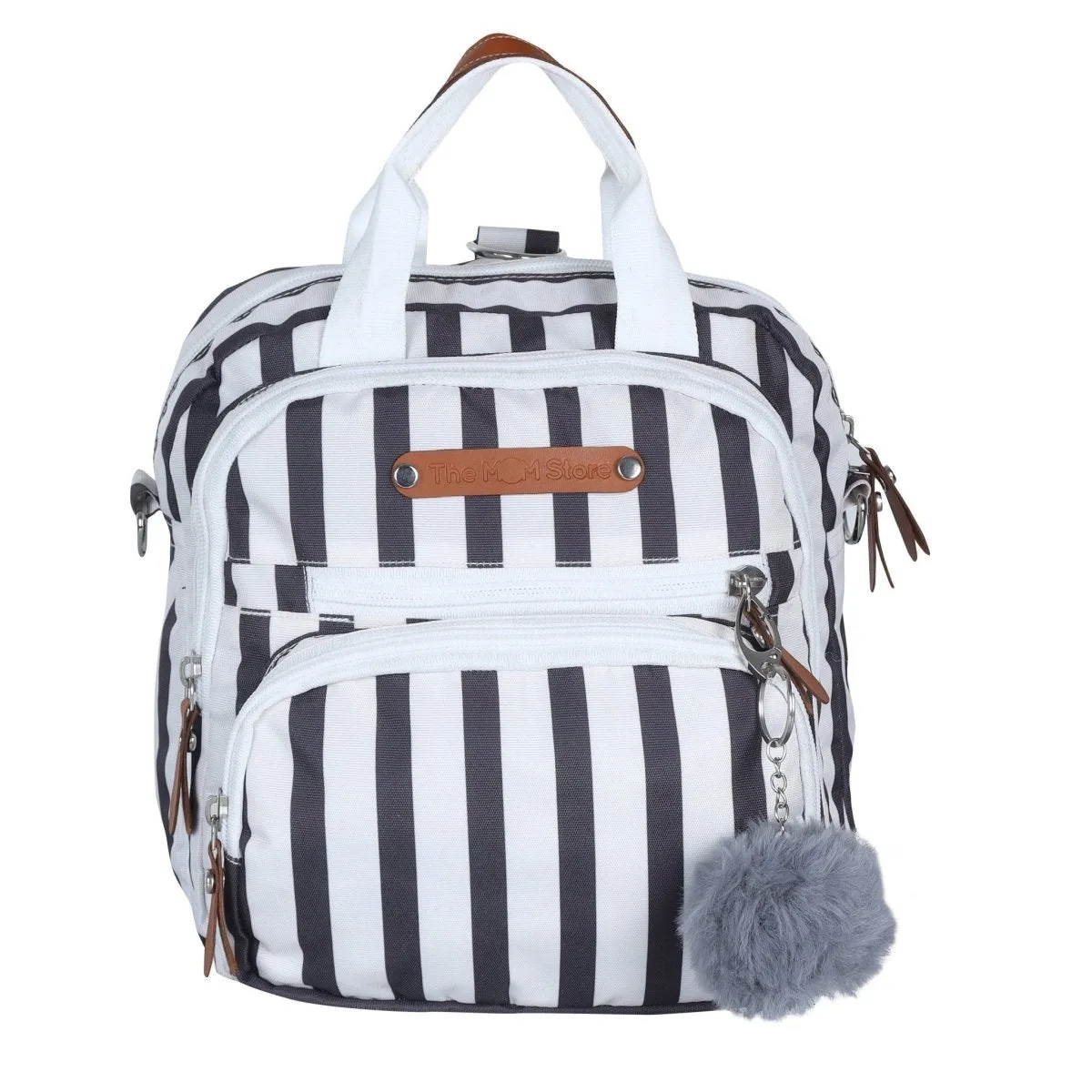 Mini Diaper Bag for Casual Outings- Stripy Sack