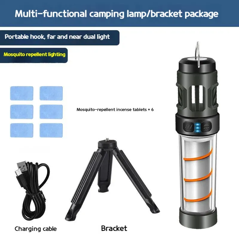 Mosquito Repellent Rechargeable 3-in-1 with Camping Lantern Torch