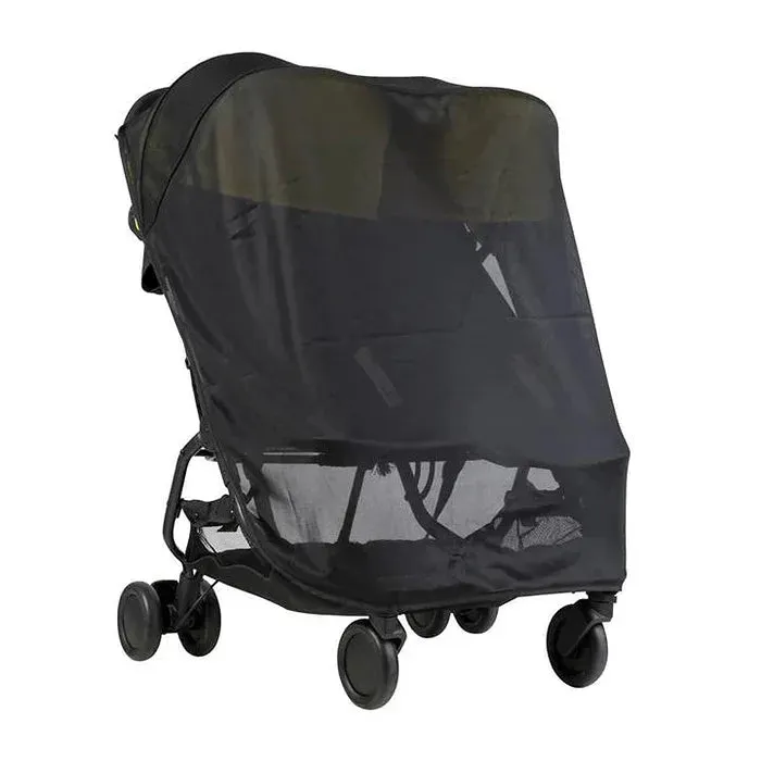 Nano Duo Stroller with Sun & Storm Cover - Black