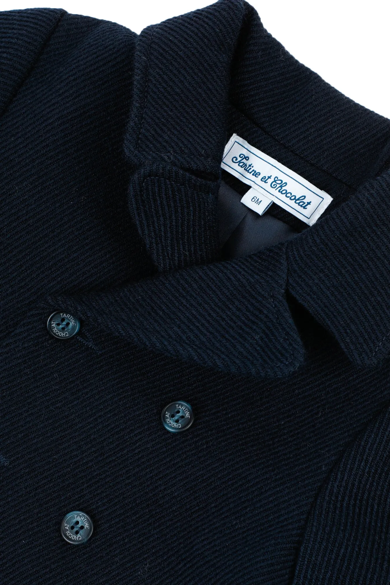 Navy Corduroy Baby Coat