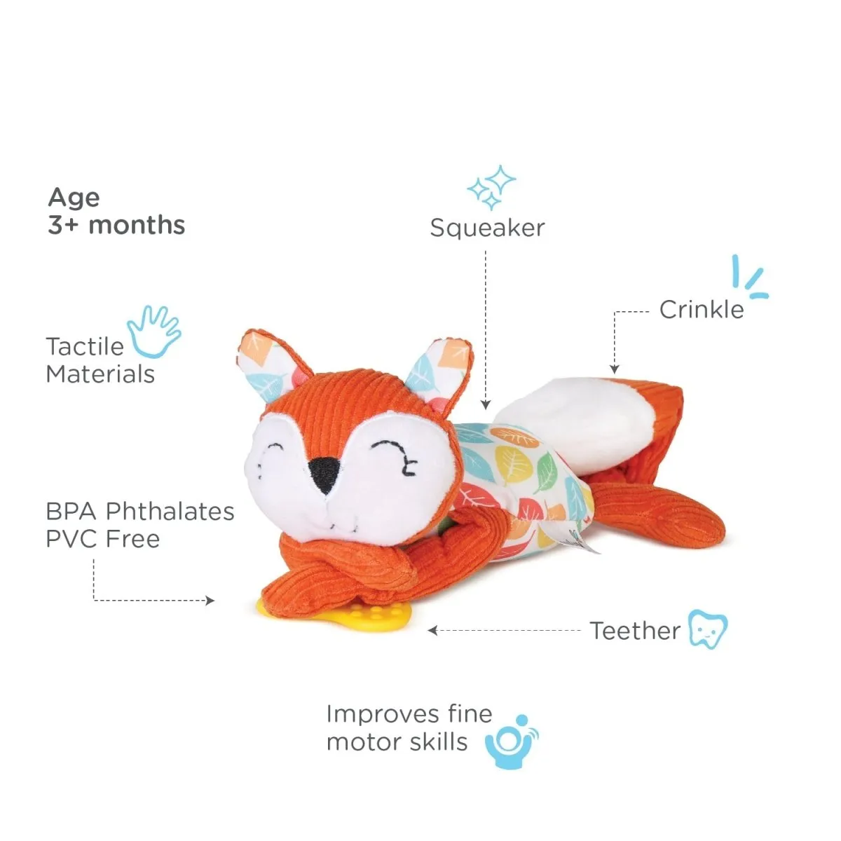 Nuluv Squirrel- Hanging cot stroller toy