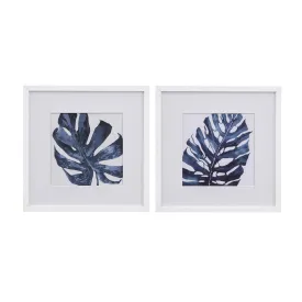 Palms Blue Wall Art (2 Piece Set)