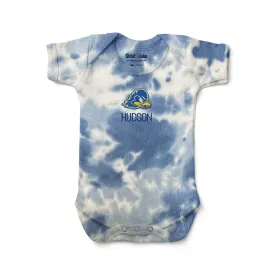 Personalized Delaware Fightin' Blue Hens Tie Dye Bodysuit