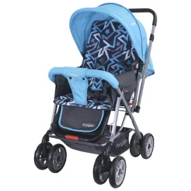 R for Rabbit Kiddie Kingdom Stroller- Blue Black