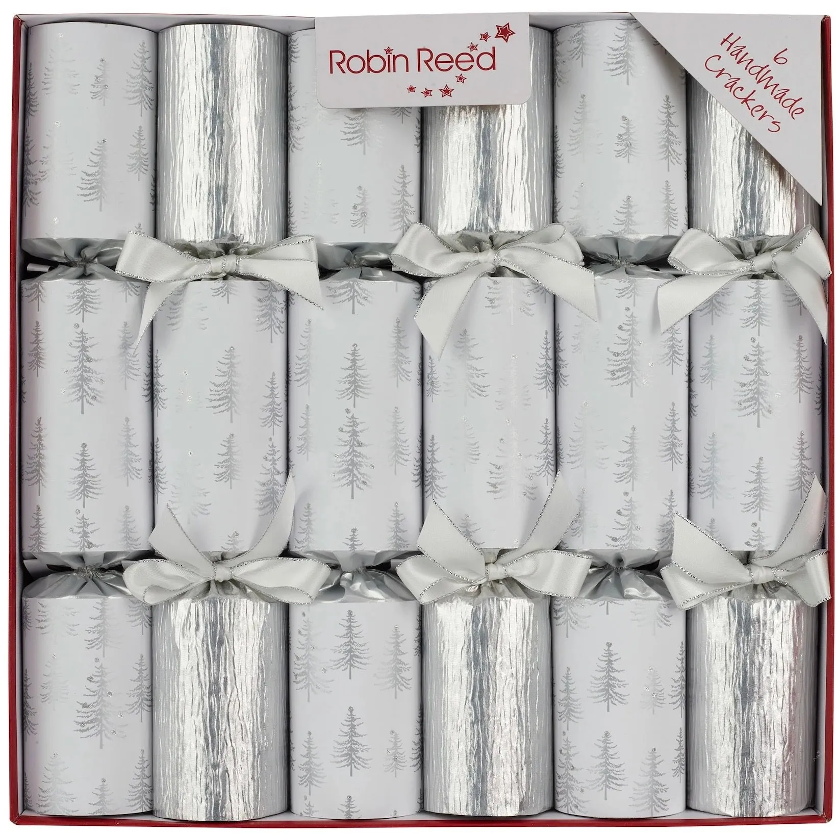 Robin Reed "Silver Trees" Christmas Crackers