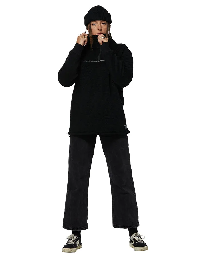 Rojo Jojo Women's Funnel Fleece - True Black - 2023