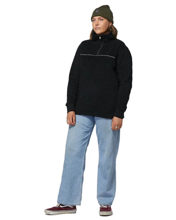 Rojo Jojo Women's Funnel Fleece - True Black - 2023