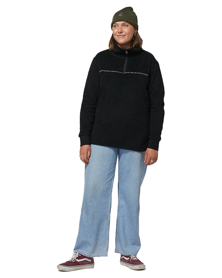 Rojo Jojo Women's Funnel Fleece - True Black - 2023