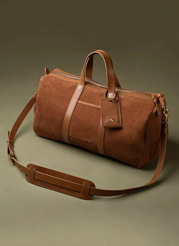 Rough-out Suede PanAm Duffle Bag