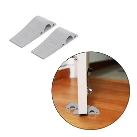 Safe-O-Kid- Anti-Slip Multi-Surface Silicon TPR Door Stopper- Grey (Pack of 2)