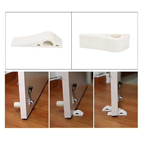 Safe-O-Kid - Anti-Slip Multi-Surface TPR Door Stopper - Pack of 4 White