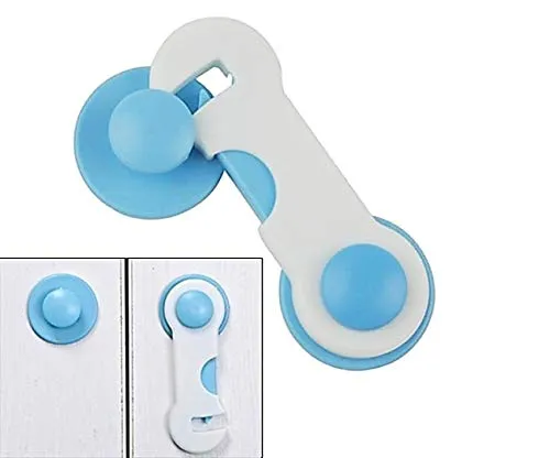 Safe-O-Kid- Cabinet Lock for Child Safety- Blue (Pack of 1)