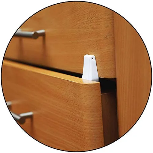 Safe-O-Kid- Drawer Door Guard/Lock- White (Pack of 4)