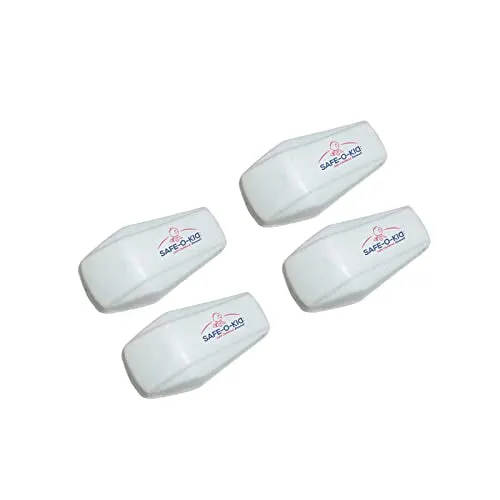 Safe-O-Kid- Drawer Door Guard/Lock- White (Pack of 4)