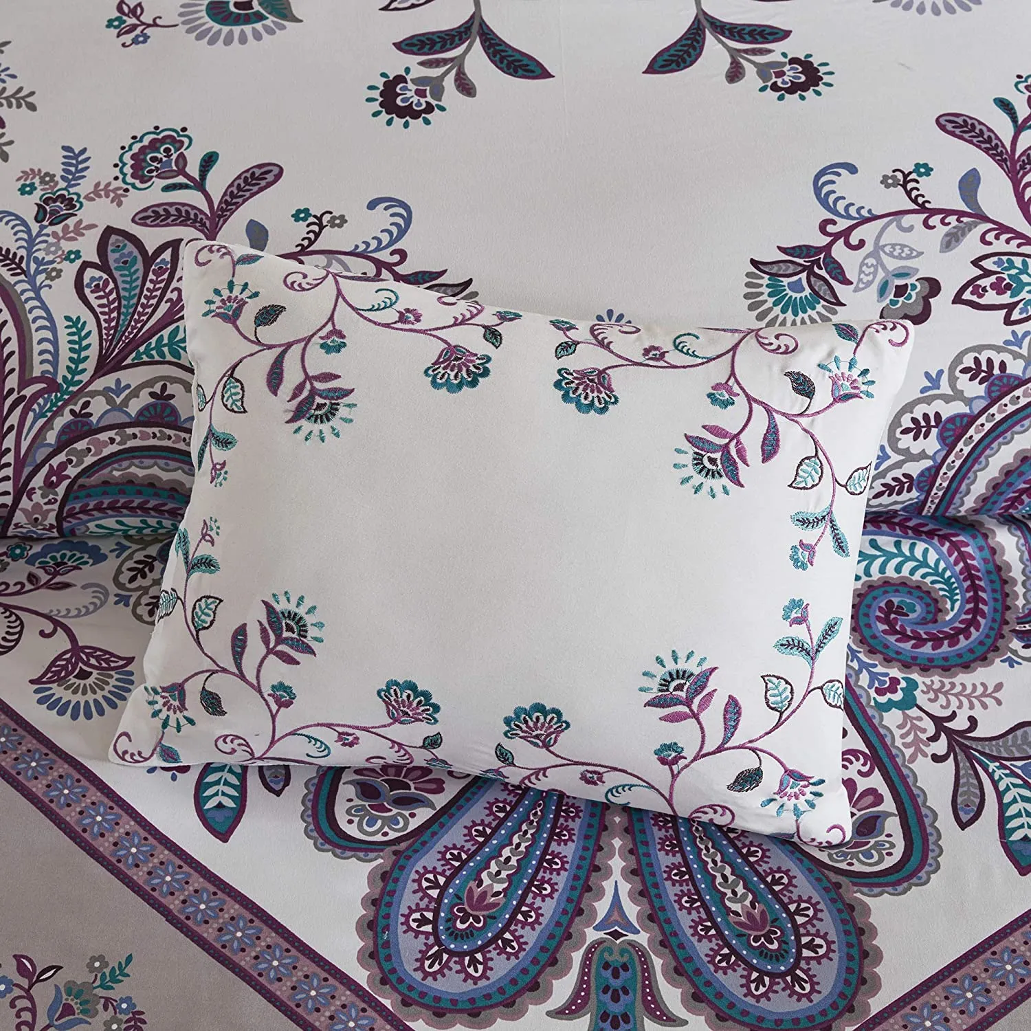 The Floral Paisley Purple Bed Set