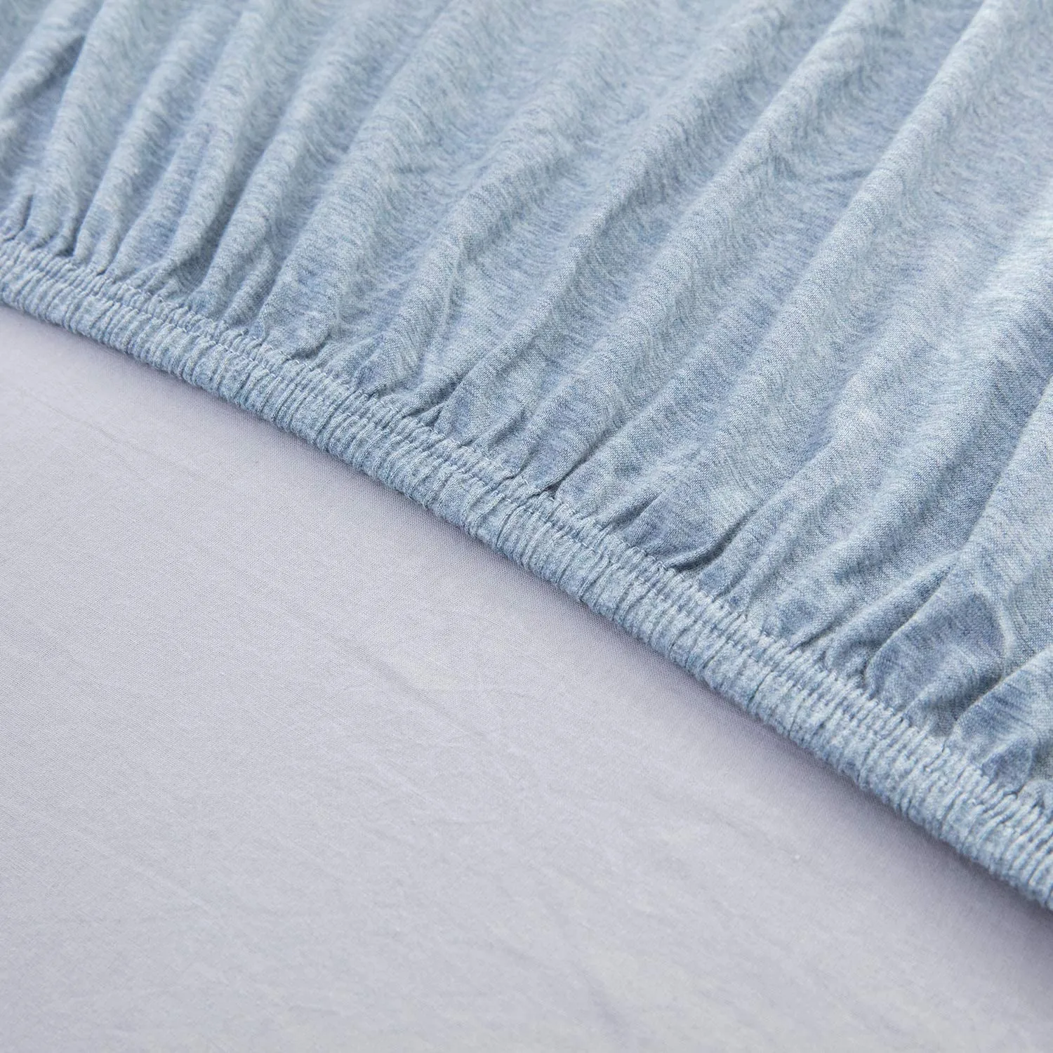 The Loft Blue Fitted Sheet Set