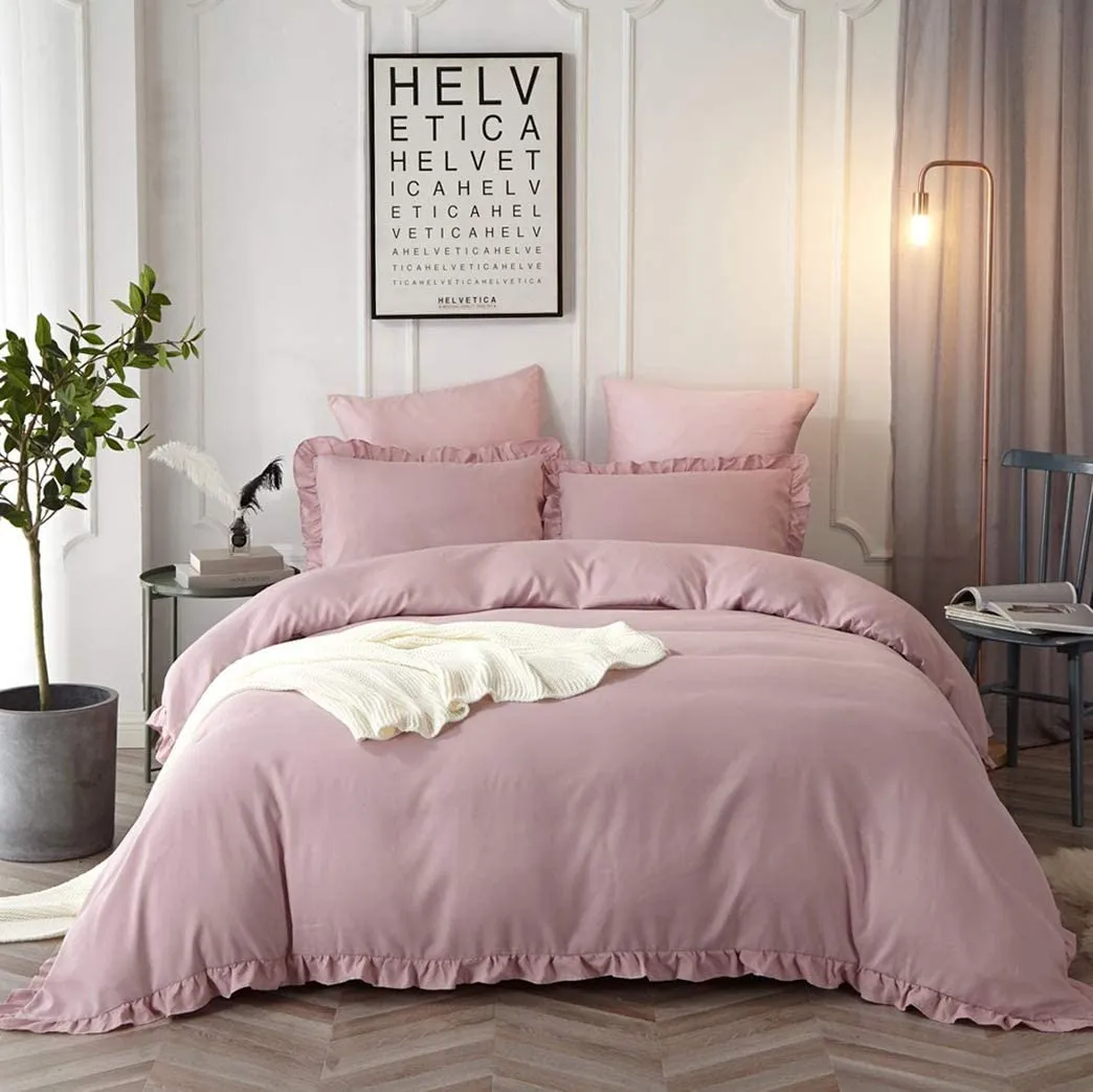 The Ruffled Blush Bed Set