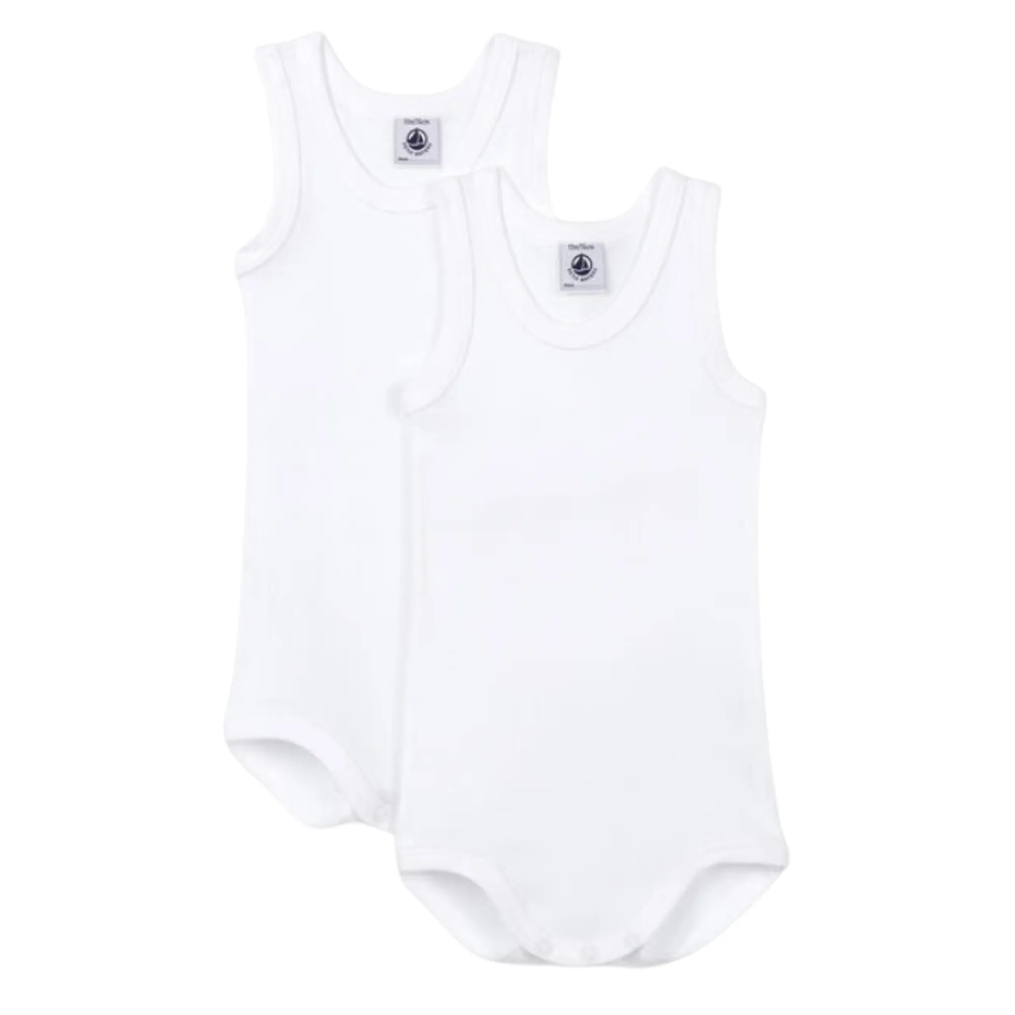 White Baby 2 Pack Tank Bodysuits