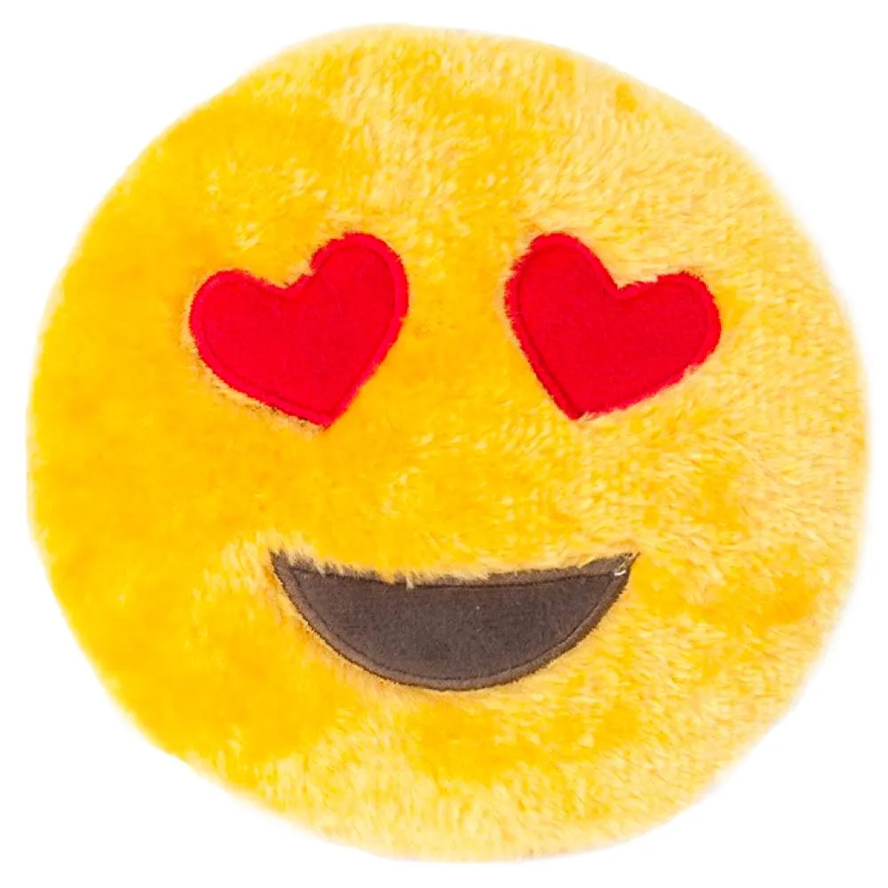 ZippyPaws Emojiz Heart Eyes Dog Toy